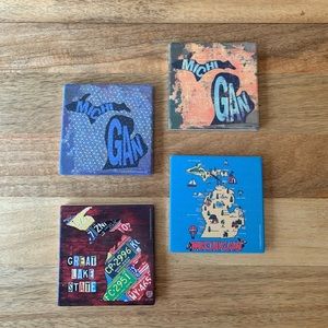 Michigan coasters - set of 4